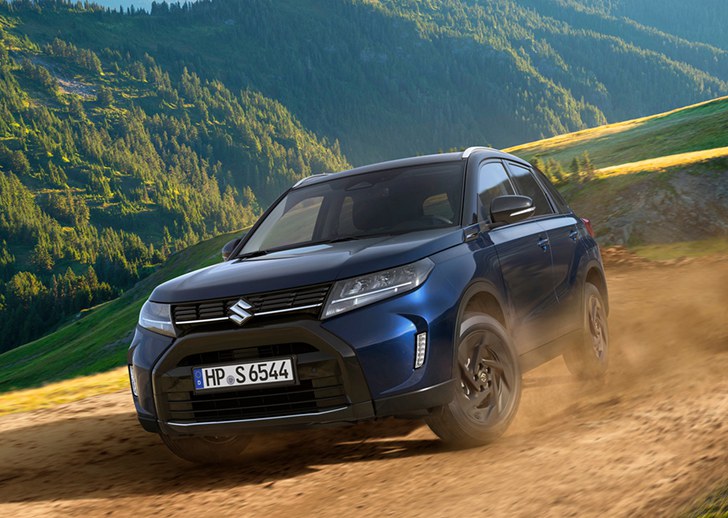 Ein Suzuki Vitara im Gelände