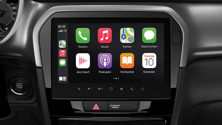 Apple CarPlay Apple CarPlay im Suzuki Vitara Hybrid.
